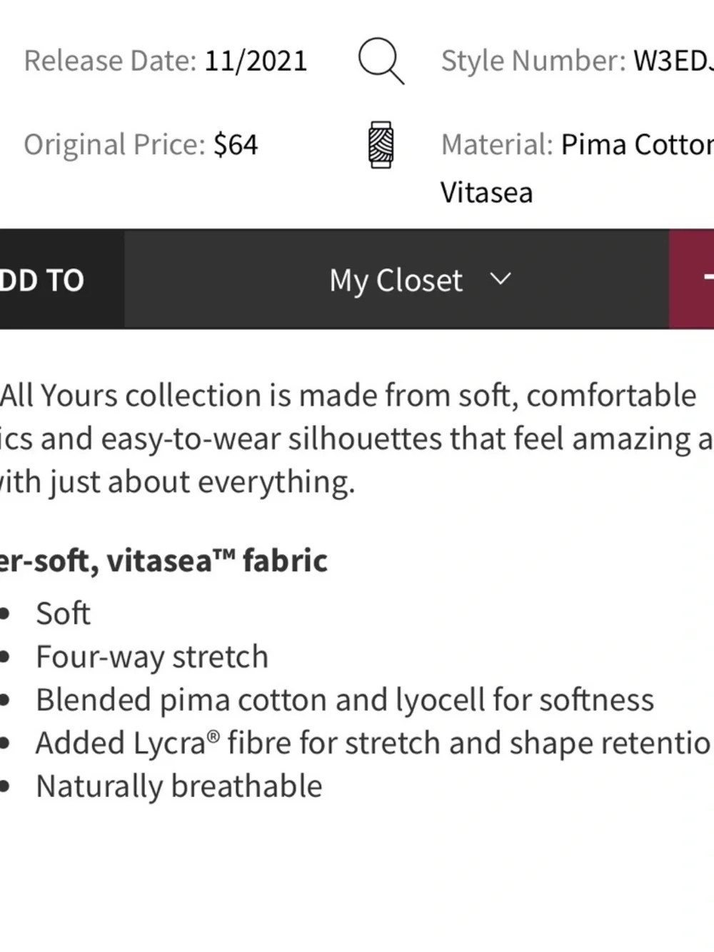 Like new! Lululemon All Yours Graphic tee (first release)